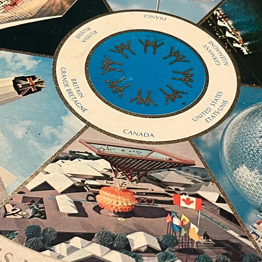 Vintage Tin Tray Man and His World - Expo 67